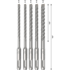 BOSCH Set 5 burghie SDS-plus-5X