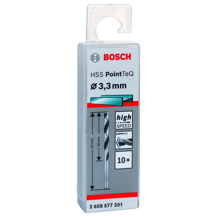 BOSCH Burghiu spiral HSS PointTeQ de 3,3 mm