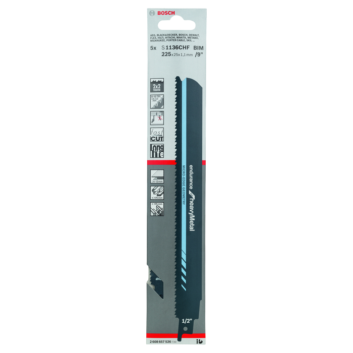 BOSCH Pânză pentru ferăstrău sabie S 1136 CHF