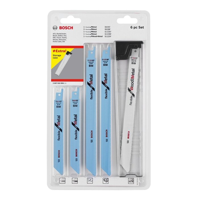 BOSCH Caseta 6 panze pentru metal