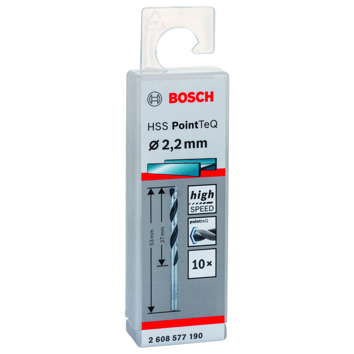 BOSCH Burghiu spiral HSS PointTeQ de 2,2 mm