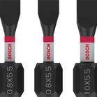 BOSCH Biți de înșurubare PRO SL Impact, SL4.5, SL5.5 (x2), SL5.5, SL6.5, 25 mm, 5 buc.