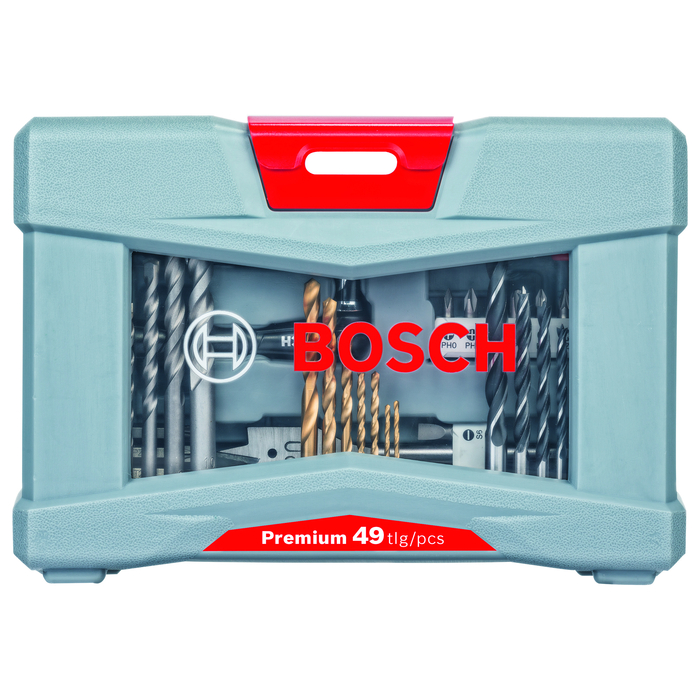 BOSCH Set 49 burghie și capete de șurubelniță Premium X-Line