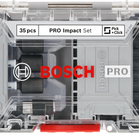 BOSCH Set de biți de înșurubare PRO Impact, 35 buc.