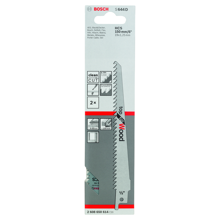 BOSCH Pânză de ferăstrău sabie S 644 D