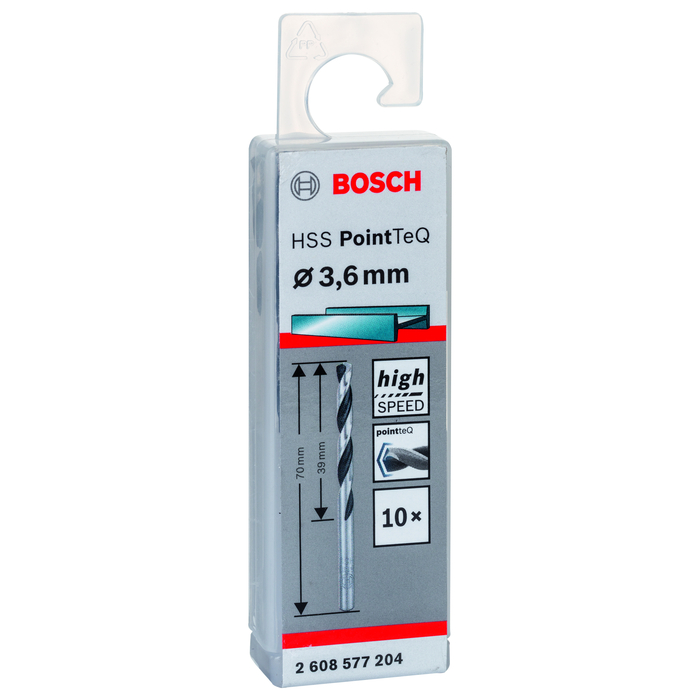 BOSCH Burghiu spiral HSS PointTeQ de 3,6 mm