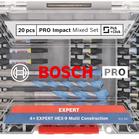 BOSCH Set de 20 burghie PRO Impact Mixed