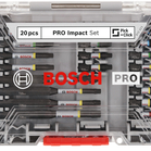 BOSCH Set de biți de înșurubare PRO Impact, 20 buc.