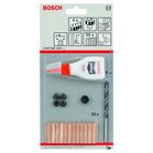 BOSCH Set 25 dibluri de lemn