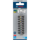 BOSCH Set de biți de înșurubare PRO Impact, PH2 (x2); PZ2 (x2); H5; T20; T25; T30, 25 mm, 8 buc.