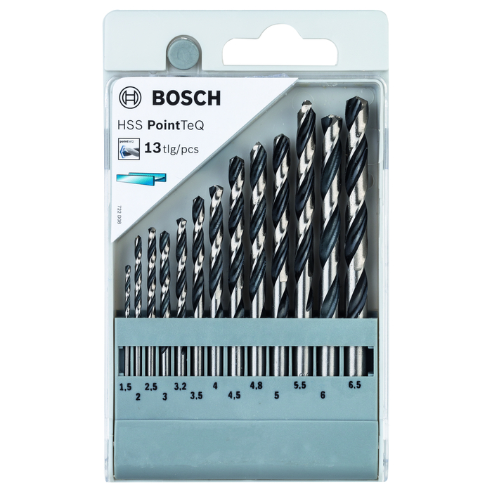 BOSCH Set de 13 burghie spirale HSS PointTeQ