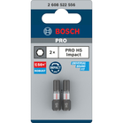 BOSCH Set biți de înșurubare PRO Hex Impact, H5, 25 mm, 2 piese