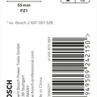 BOSCH Set biți de înșurubare PRO Pozidriv Impact, PZ1, 55 mm