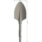 BOSCH Daltă spatulată cu sistem de prindere hexagonal de 30 mm