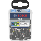 BOSCH Set de biți de înșurubare PRO Impact, PH2 (x5), PZ2 (x5), T20 (x5), T25 (x5), T30 (x5), 25 mm, 25 buc.