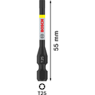 BOSCH Pachet de 2 biți de înșurubare PRO Torx Impact, T25, 55 mm