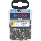 BOSCH Set 25 biti Impact Control 25 mm, T30 in cutie Tic-Tac