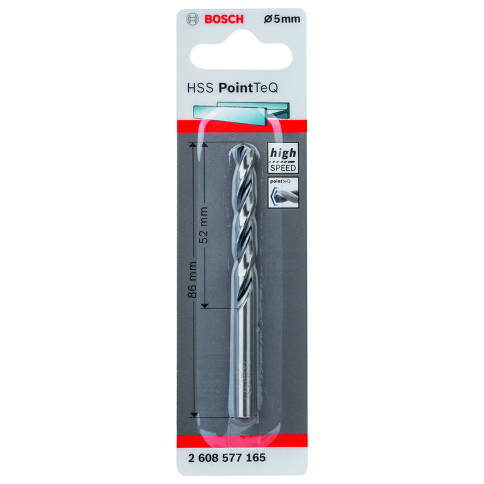 BOSCH Burghiu spiral HSS PointTeQ de 5,0 mm