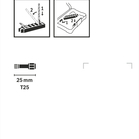 BOSCH PRO Torx Impact Bit, T25, 25 mm, 8 pcs