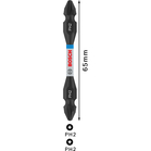 BOSCH Bit de înșurubare PRO dublu cu index Pick and Click, PH2, 65 mm