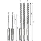 BOSCH PRO SDS plus-5X Hammer Drill Bit Set, 5.5/6/7/8/10 mm, 5 pcs