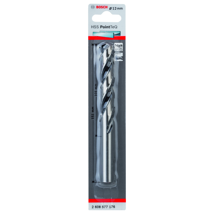 BOSCH Burghiu spiral HSS PointTeQ de 12,0 mm