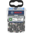 BOSCH Set 25 biti Impact Control 25 mm, PZ2 in cutie Tic-Tac