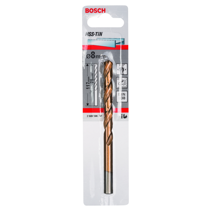 BOSCH Burghiu HSS-TiN