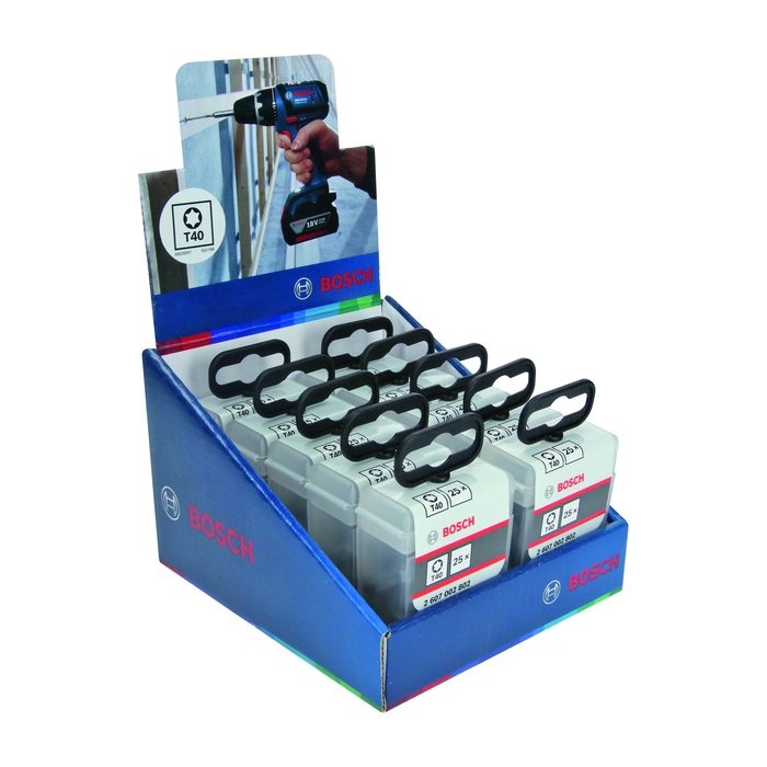 BOSCH Set 25 biti Extra Hard 25 mm, T40 in cutie Tic-Tac