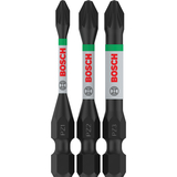 BOSCH Biți de înșurubare PRO PZ Impact, PZ1, PZ2, PZ3, 55 mm, 3 buc.