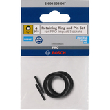 BOSCH Retaining Ring and Pin Set for PRO Impact Socket, 3/4", 4 buc.