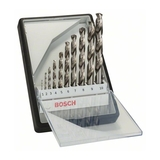 BOSCH Set 10 burghie metal HSS-G Robust Line