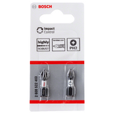 BOSCH Set 2 biți Impact Control 25 mm, PH2