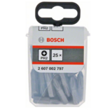 BOSCH Set 25 biti Extra Hard 25 mm, PH2 in cutie Tic-Tac