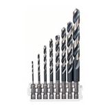 BOSCH Set 8 burghie metal HSS Impact Control cu prindere hexagonală