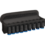 BOSCH Set de chei tubulare PRO Impact, 1/4", standard, 9 bucăți