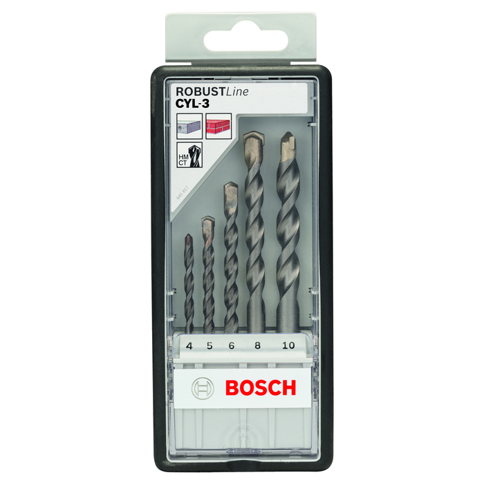 BOSCH Set 5 burghie beton CYL-3 Robust Line