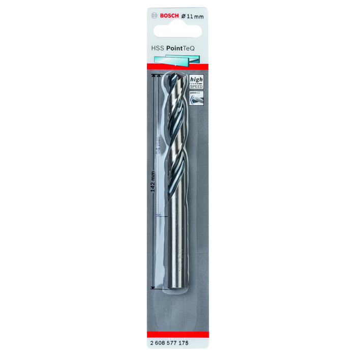 BOSCH Burghiu spiral HSS PointTeQ de 11,0 mm