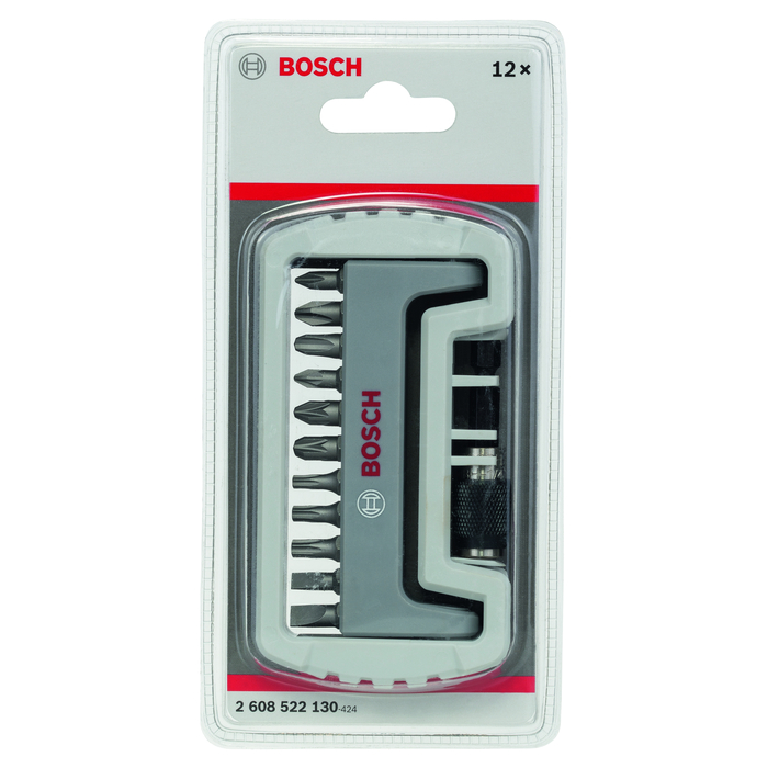 BOSCH Set capete de şurubelniţă, 11 buc., inclusiv suport capete de şurubelniţă