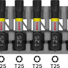 BOSCH PRO Torx Impact Bit, T25, 25 mm, 8 pcs