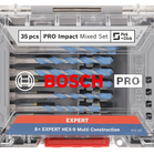 BOSCH PRO Impact Mixed Set, 35 pcs