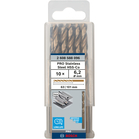 BOSCH PRO Stainless Steel HSS-Co Twist Drill Bit, 6.2 x 63 x 101 mm, 10 pcs