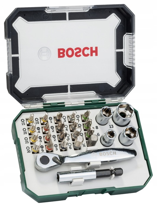 BOSCH Set de capete de șurubelniță Extra Hard, 26 bucăți