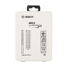 BOSCH Set 19 burghie metal HSS-G în cutie metalică