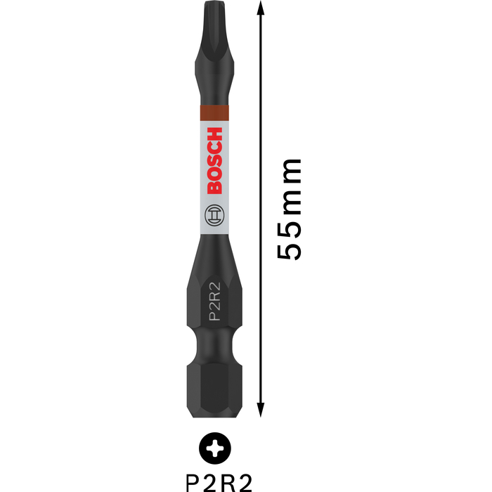 BOSCH Set biți de înșurubare PRO P2R2 Impact, 55 mm, 5 piese