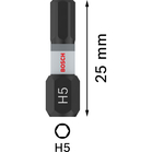 BOSCH Set biți de înșurubare PRO Hex Impact, H5, 25 mm, 2 piese