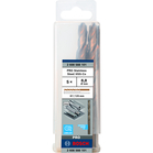 BOSCH PRO Stainless Steel HSS-Co Twist Drill Bit, 8.8 x 81 x 125 mm, 5 pcs